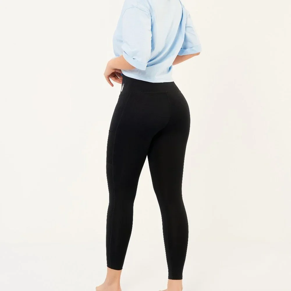 STITCH-ISH & CO. Thermal Fabric High Waist Leggings - Picture 1 of 4